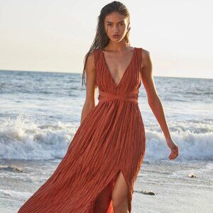 ASTR The Label - Tensi Pleated Maxi Dress NEW WITH TAGS